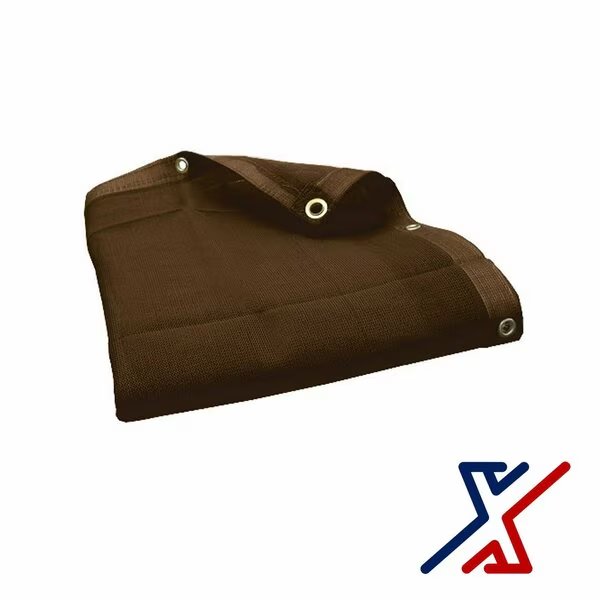 20 ft x 18 ft Heavy Duty Tarp, Brown, X1 Tools, Mfr#: X1T-CAN-MES-BRO-1820